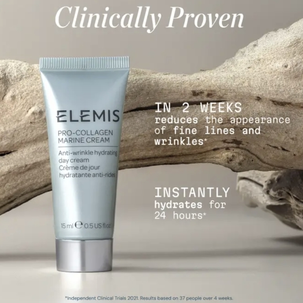 Elemis Pro-Collagen Marine Cream, Anti-wrinkle Hydrating Day Cream, 15ml, New - Picture 6 of 9